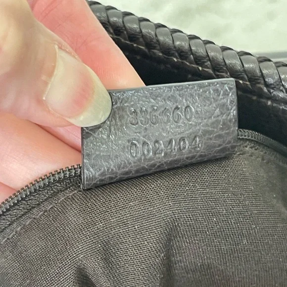 Gucci Chocolate Denim Monogram Tote Bag W/Braided Handles and Tassels - Picture 11 of 15